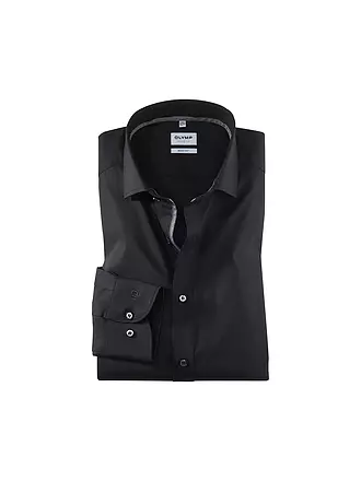 OLYMP LEVEL FIVE | Chemise Body Fit Manches Extra Longues | schwarz